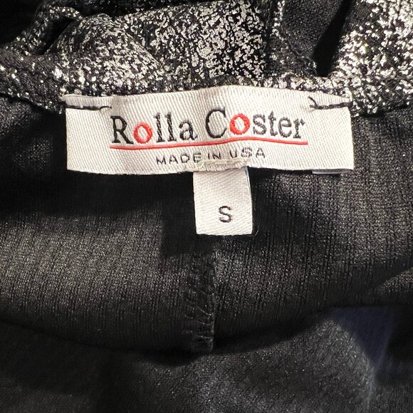 Rolla Coster Gold and Black Metallic Mini Dress Women's Size S - Picture 3 of 4